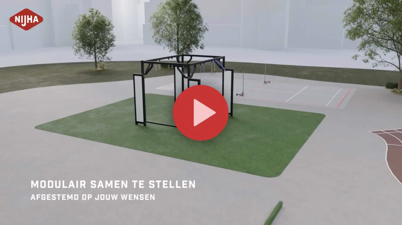 Artist impression buiten gymzaal Nijha
